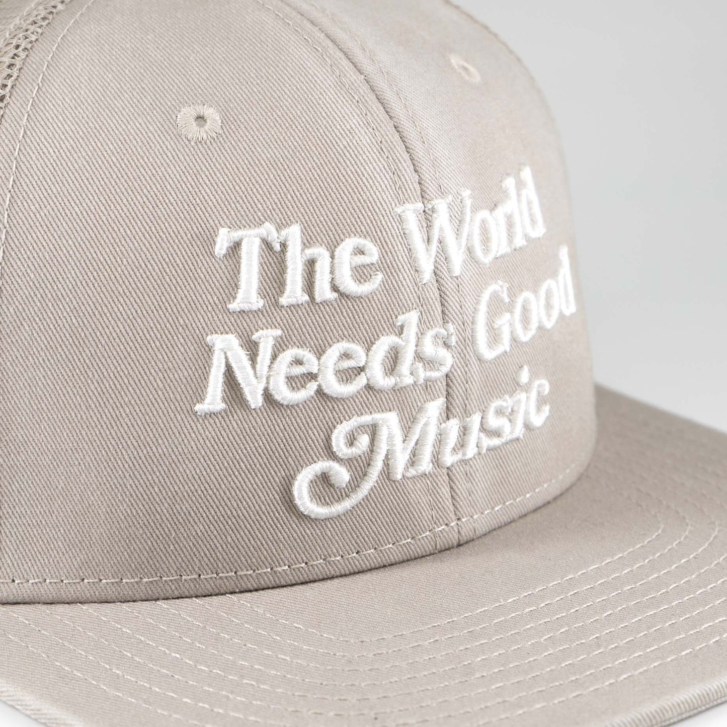 The World Needs Good Music Snapback / Faded Bone - IKendoit.Shop