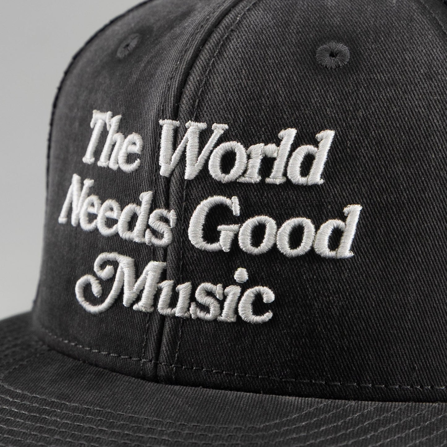 The World Needs Good Music Snapback / Faded Black - IKendoit.Shop