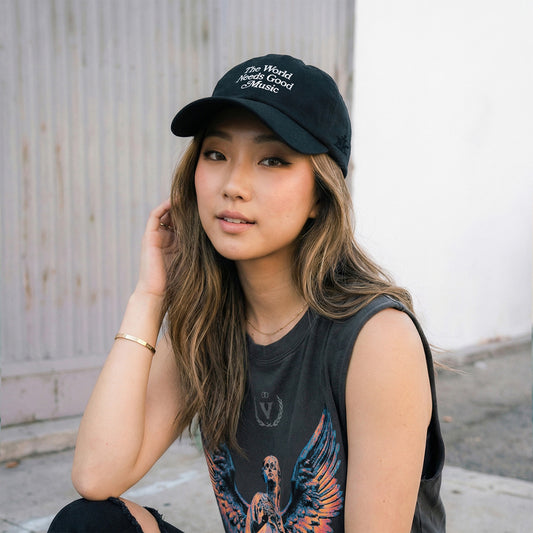 The World Needs Good Music Dad Hat / Black