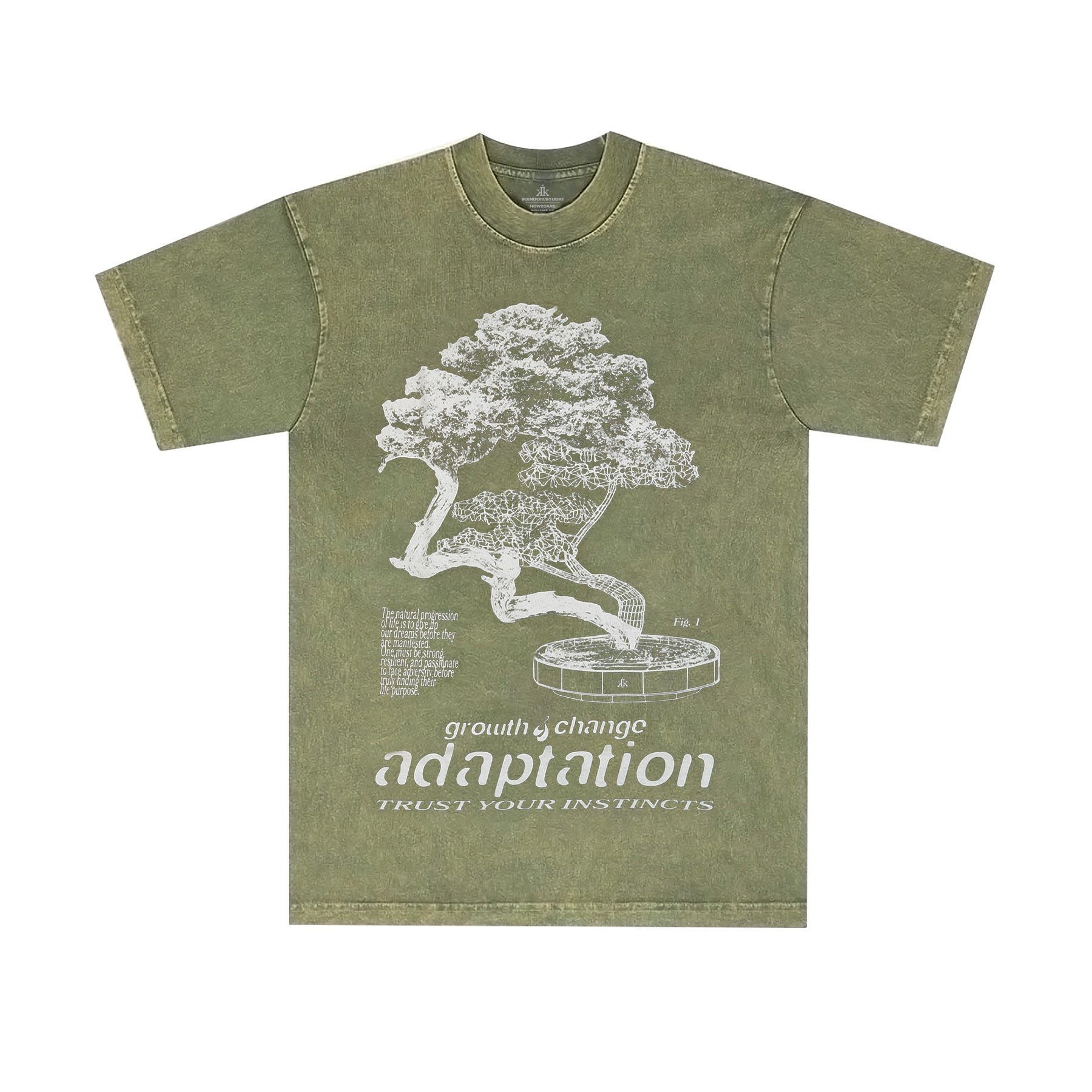 Bonsai B&W [Vision] Tee / Matcha 2XL