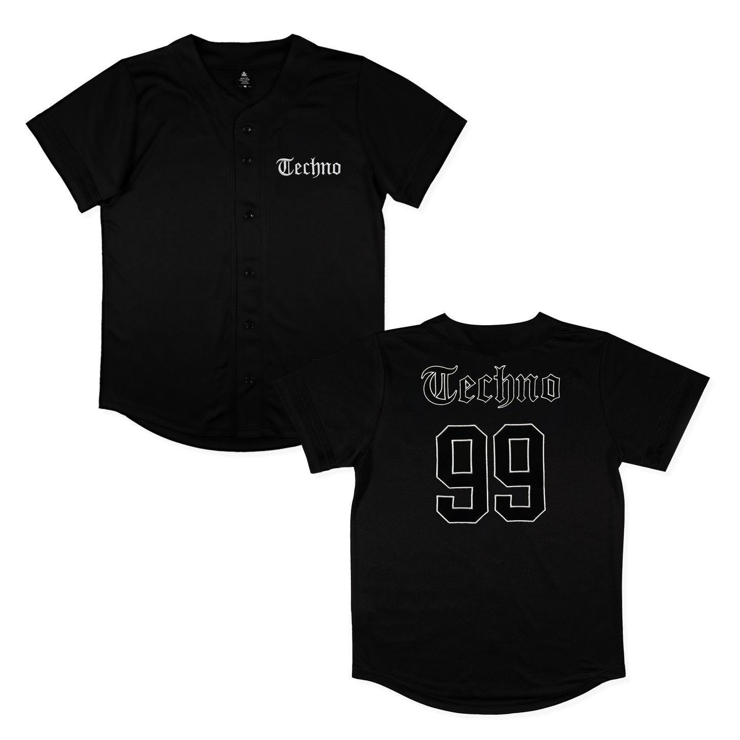 Techno Baseball Jersey / Black - IKendoit.Shop