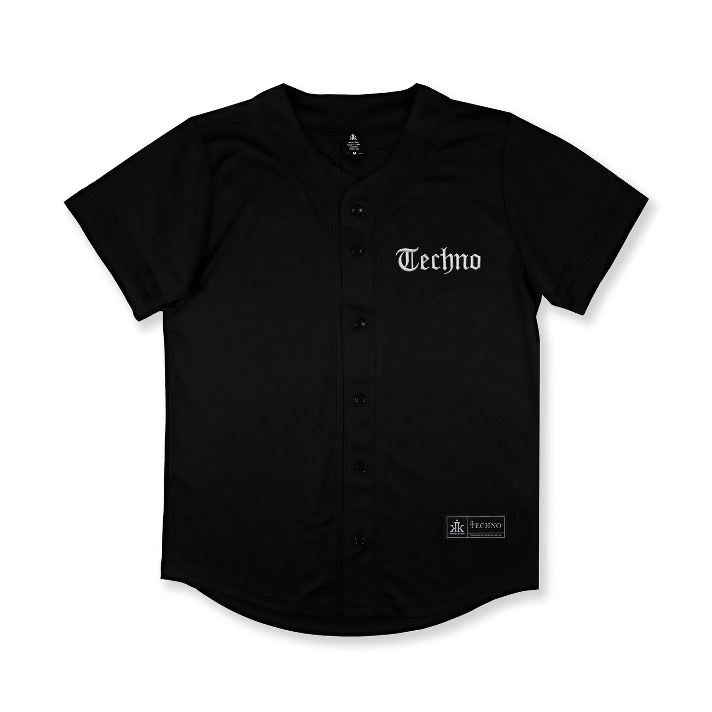 Techno Baseball Jersey / Black - IKendoit.Shop
