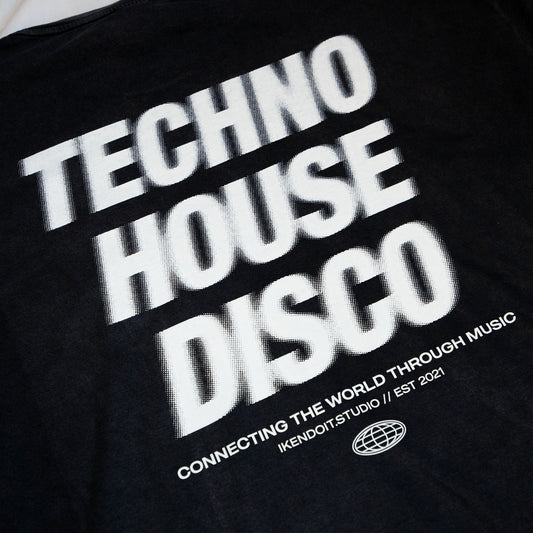 Techno x House x Disco Hoodie / Black - IKendoit.Shop