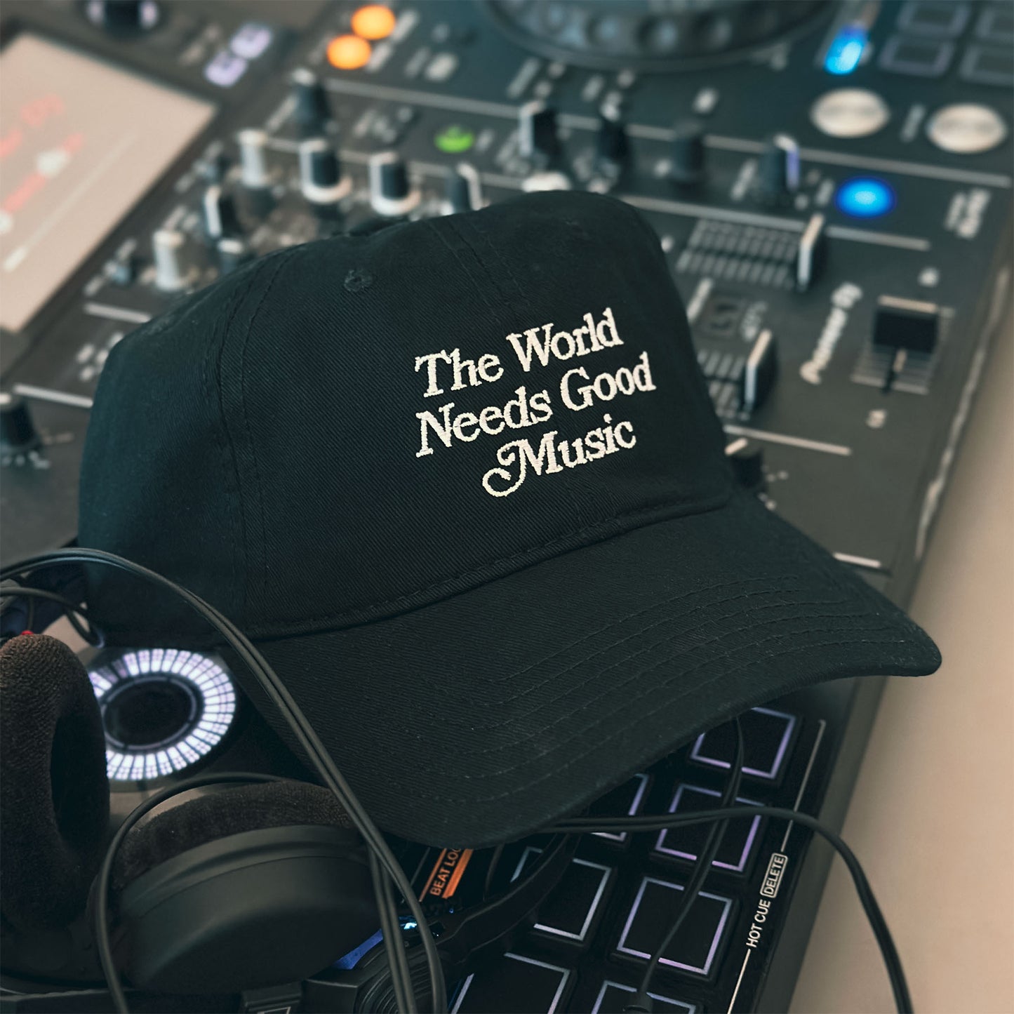 The World Needs Good Music Dad Hat / Black - IKendoit.Shop