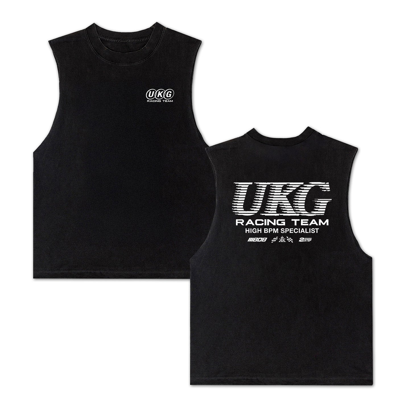 UKG Racing Sleeveless Tee / Black Edge - IKendoit.Shop