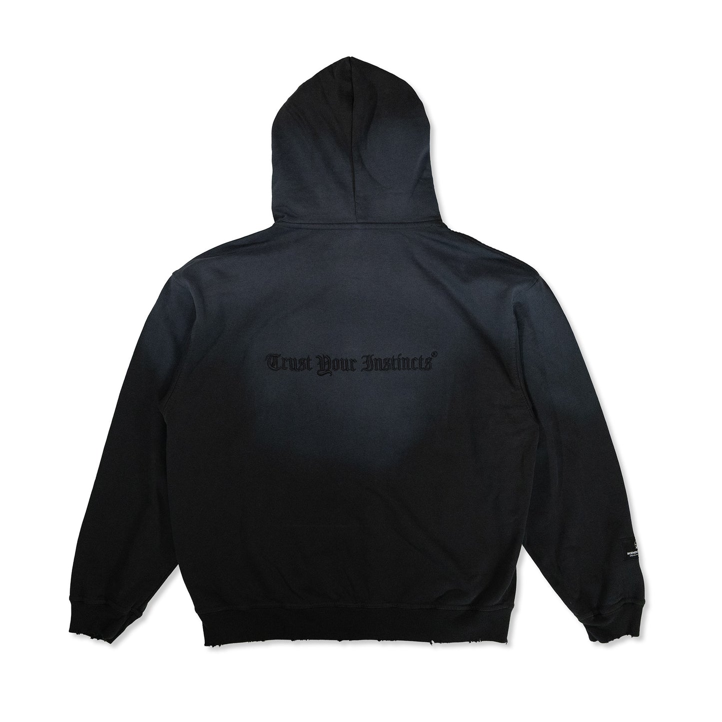 VI§IØN Distressed Zip Hoodie