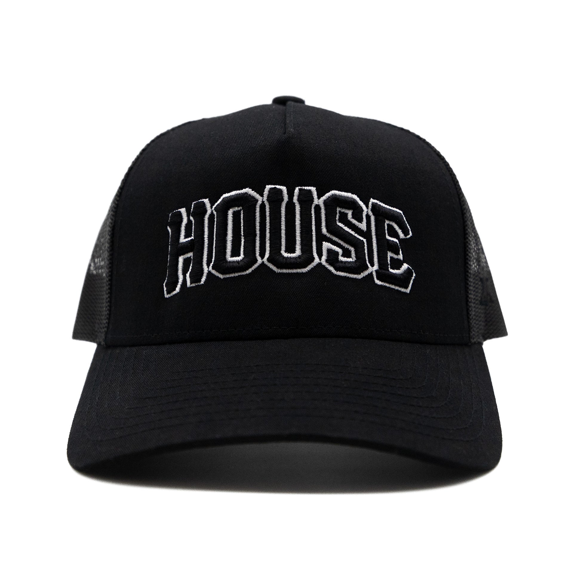 House Arc Logo Trucker Hat / Black - IKendoit.Shop