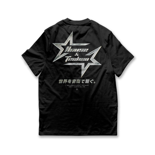 House + Techno Chrome Star / Black - IKendoit.Shop