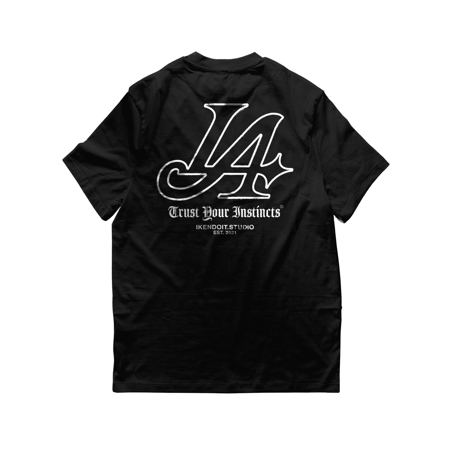 LA [City of Dreams] Outline Tee / Black - IKendoit.Shop
