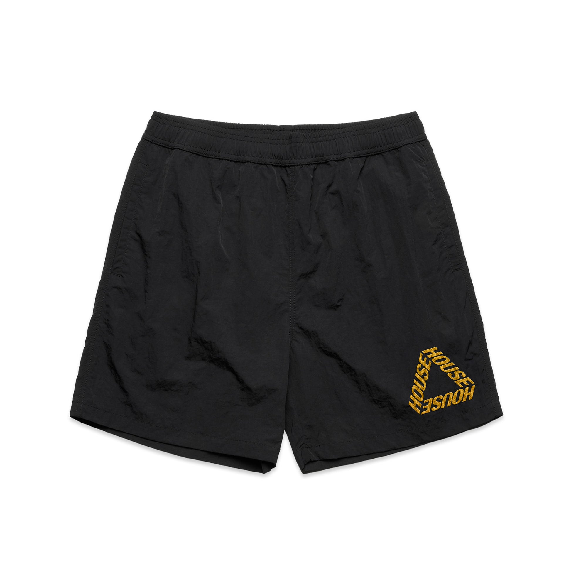 Tri [House] Nylon Swim Shorts / Black - IKendoit.Shop