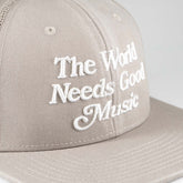 The World Needs Good Music Snapback / Faded Bone - IKendoit.Shop