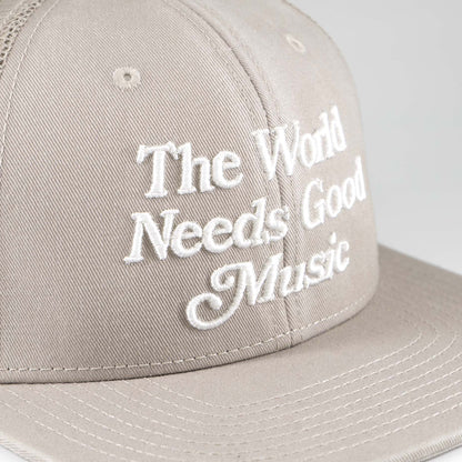 The World Needs Good Music Snapback / Faded Bone - IKendoit.Shop