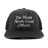The World Needs Good Music Snapback / Faded Black - IKendoit.Shop