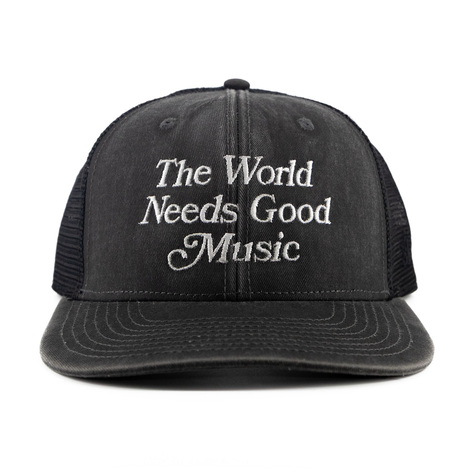 The World Needs Good Music Snapback / Faded Black - IKendoit.Shop