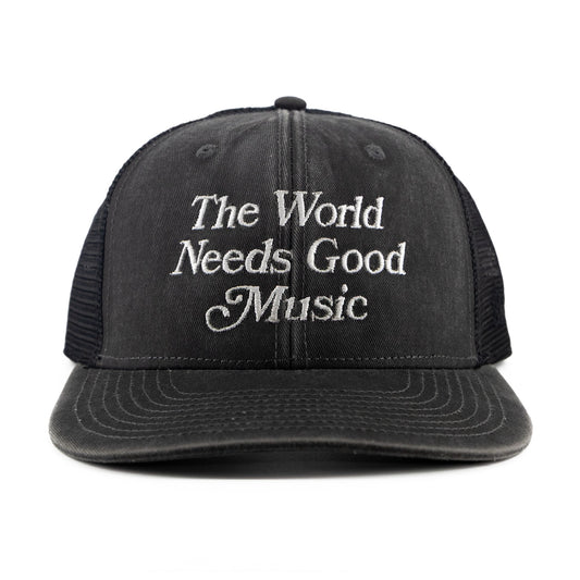 The World Needs Good Music Snapback / Faded Black - IKendoit.Shop
