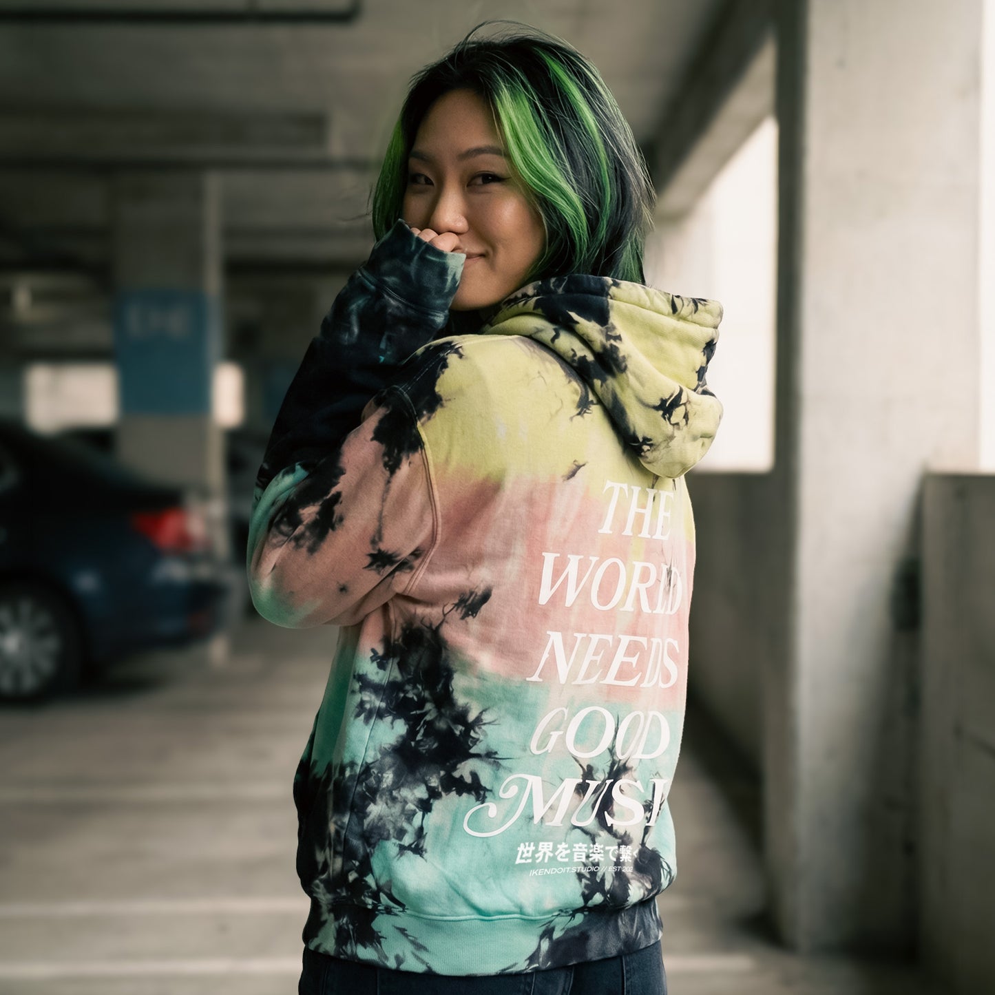 The World Needs Good Music Hoodie / Special Dye - IKendoit.Shop