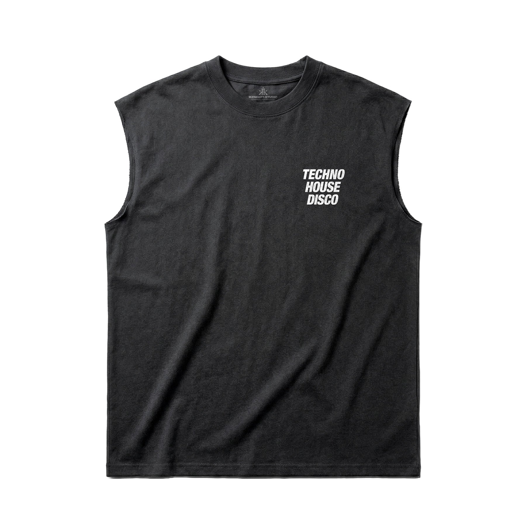 Techno x House x Disco Sleeveless Tee - IKendoit.Shop