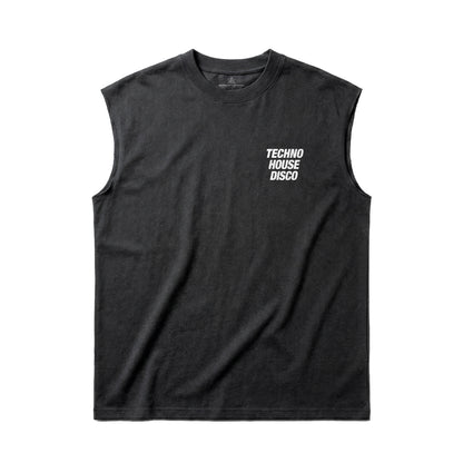 Techno x House x Disco Sleeveless Tee - IKendoit.Shop