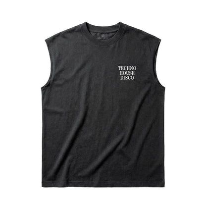 WORLDWIDE Techno x House x Disco Sleeveless Tee