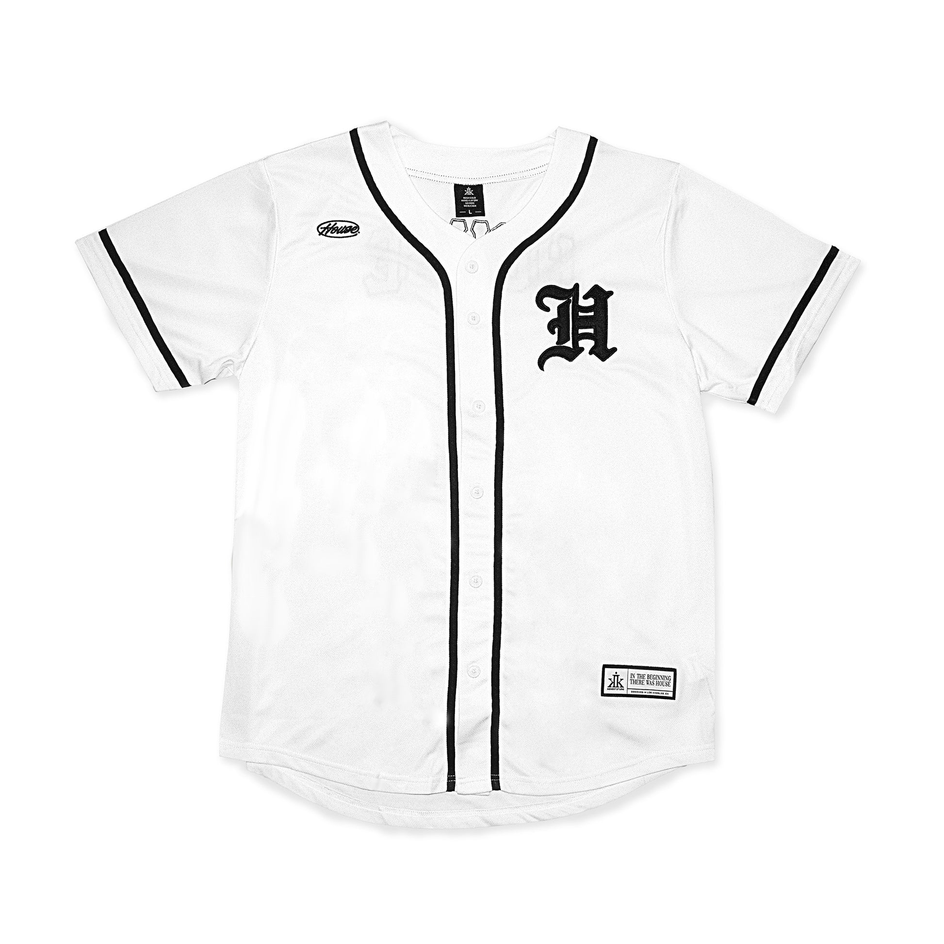 [House] Baseball Jersey / White - IKendoit.Shop