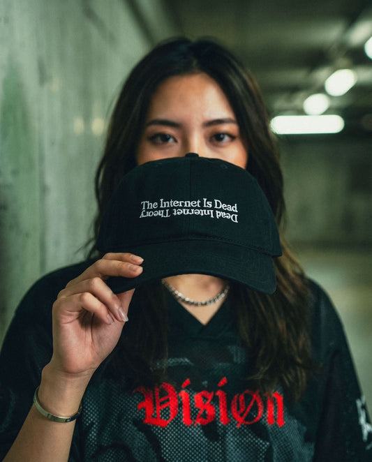 The Internet Is Dead Dad Hat / Black