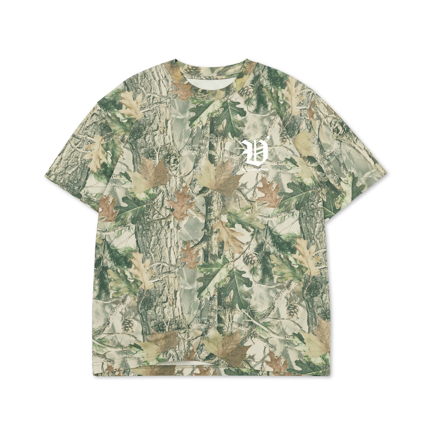 Illusions* Tee / Wood Camo