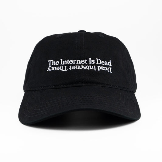 The Internet Is Dead Dad Hat / Black