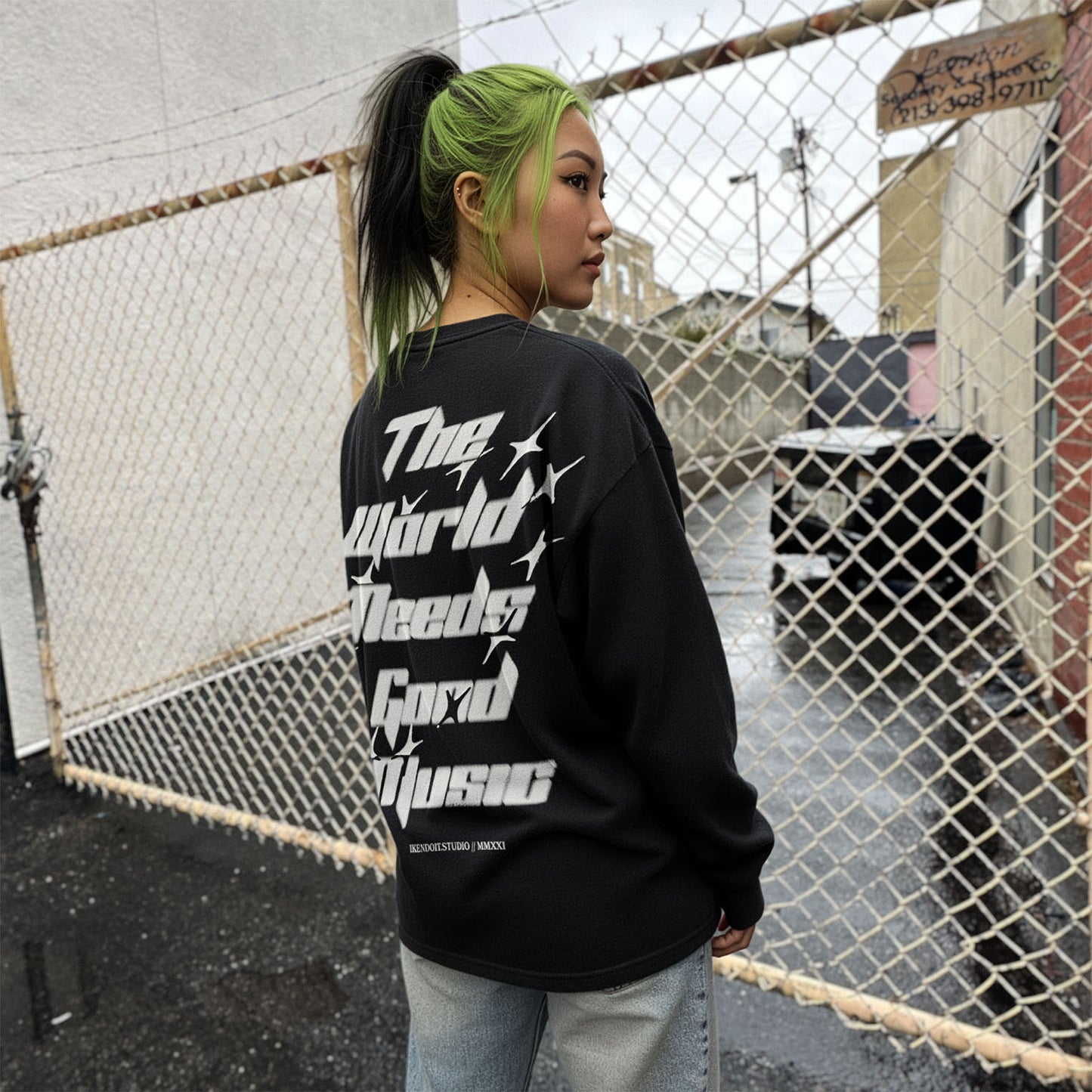 The World Needs Good Music (Orbit) Tee / Black - IKendoit.Shop