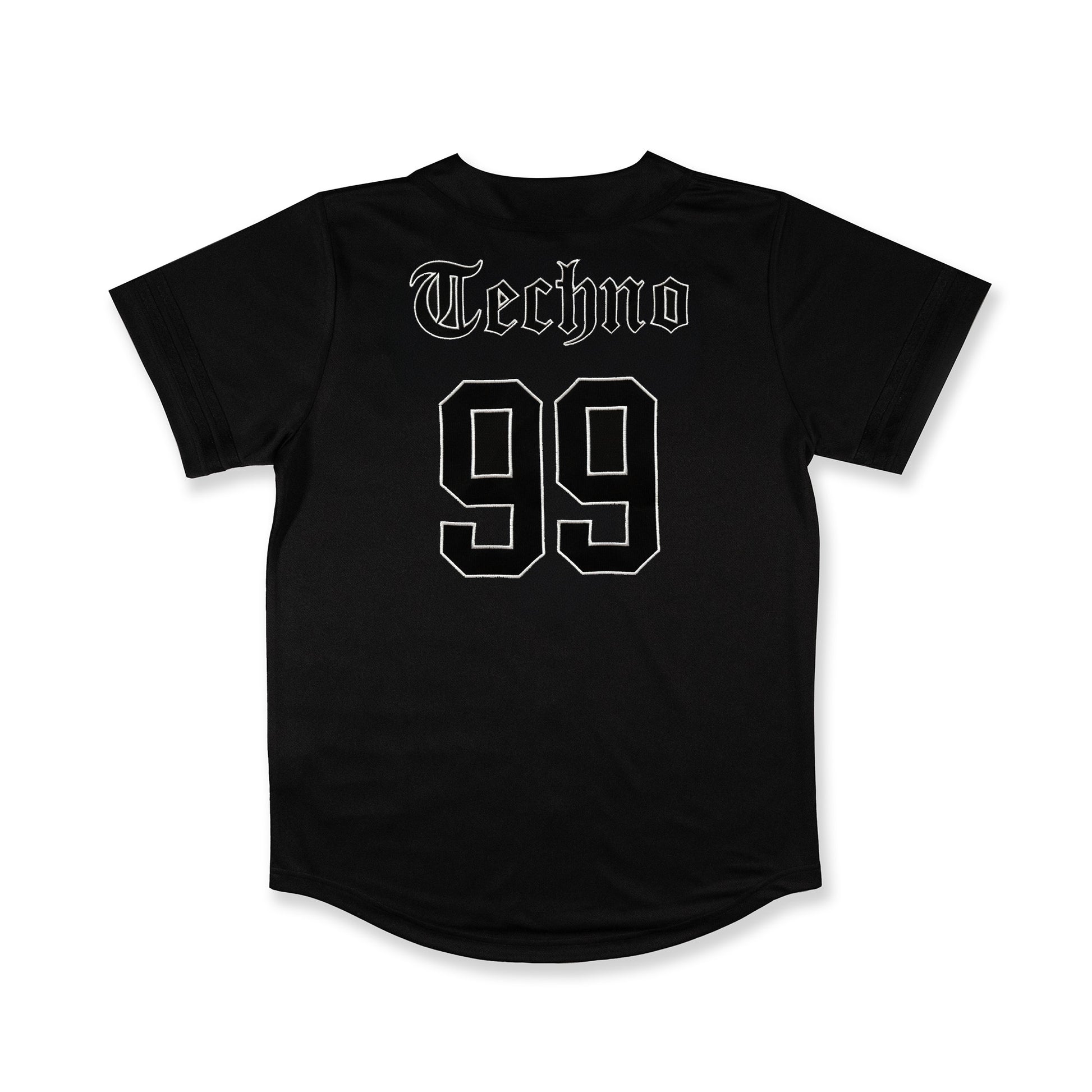 Techno Baseball Jersey / Black - IKendoit.Shop