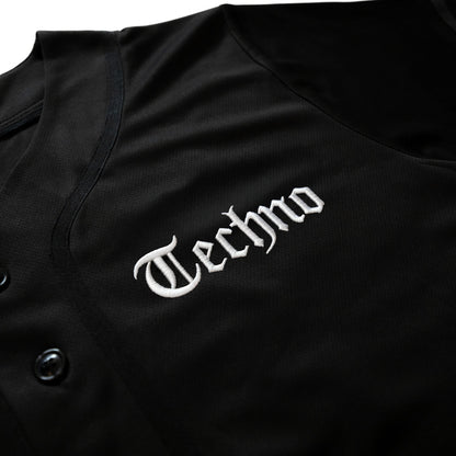 Techno Baseball Jersey / Black - IKendoit.Shop