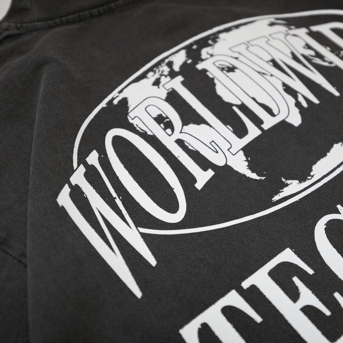 Worldwide Techno x House x Disco Tee / Vintage Black