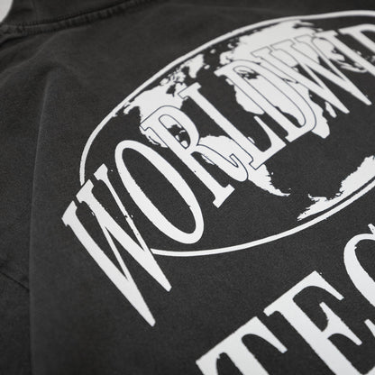 Worldwide Techno x House x Disco Tee / Vintage Black