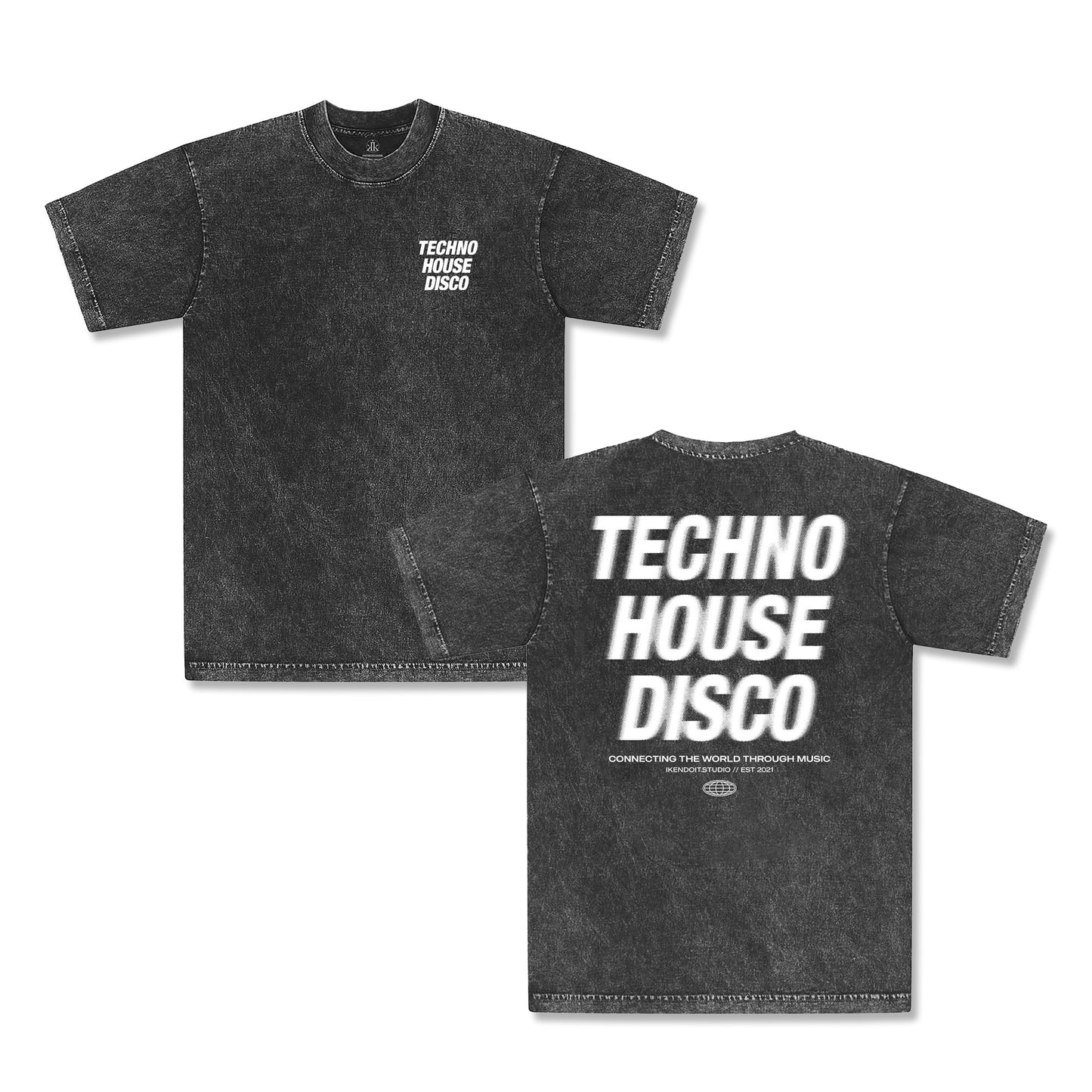 Techno x House x Disco Tee / Carbon Black - IKendoit.Shop