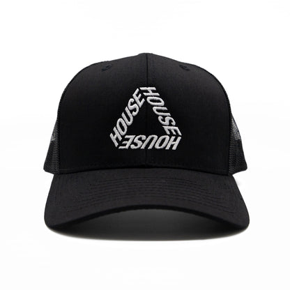 Tri House Trucker Hat / Black - IKendoit.Shop