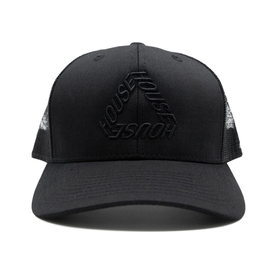 Tri House Trucker Hat / Black - IKendoit.Shop
