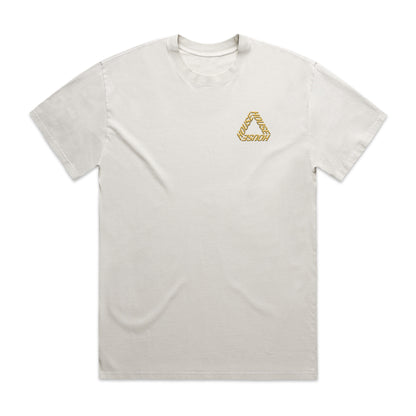 Tri [House] Faded Tee / Old Gold Embroidery - IKendoit.Shop