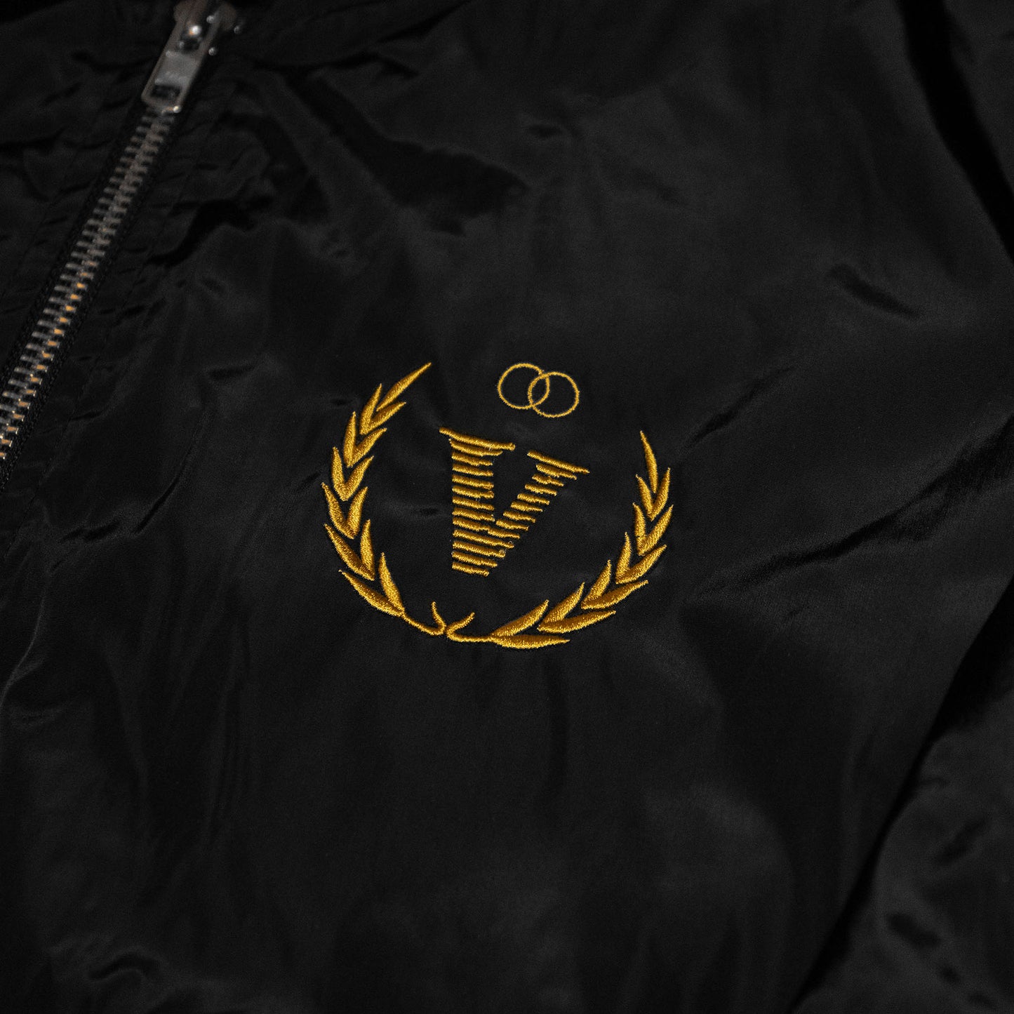 V-Motion Bomber Jacket / Black & Old Gold - IKendoit.Shop