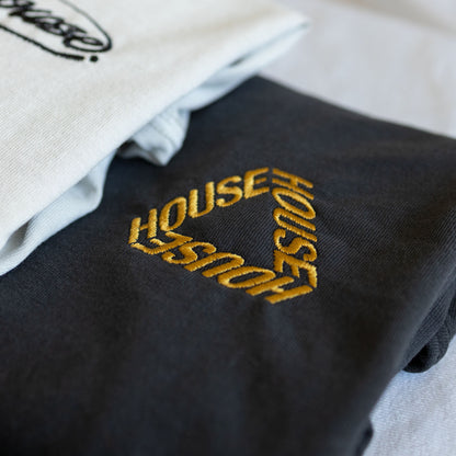 Tri [House] Faded Tee / Old Gold Embroidery - IKendoit.Shop