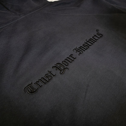 VI§IØN Distressed Zip Hoodie