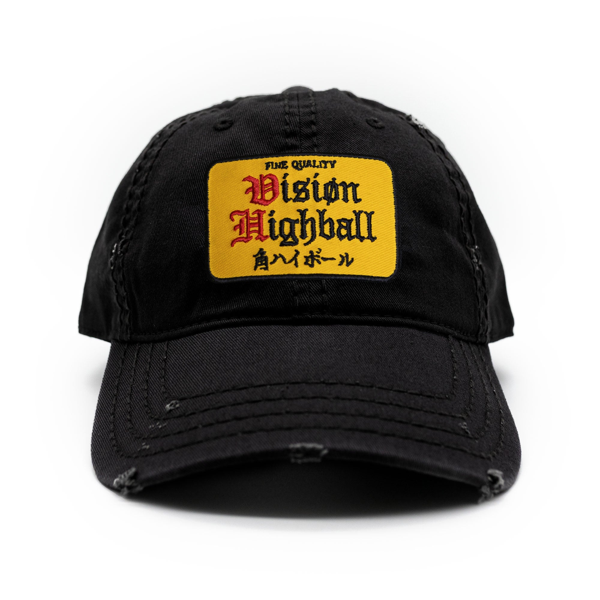 Vision] Highball Distressed Dad Hat / Black – IKendoit.Shop
