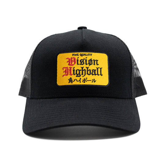 [Vision] Highball Trucker Hat / Black