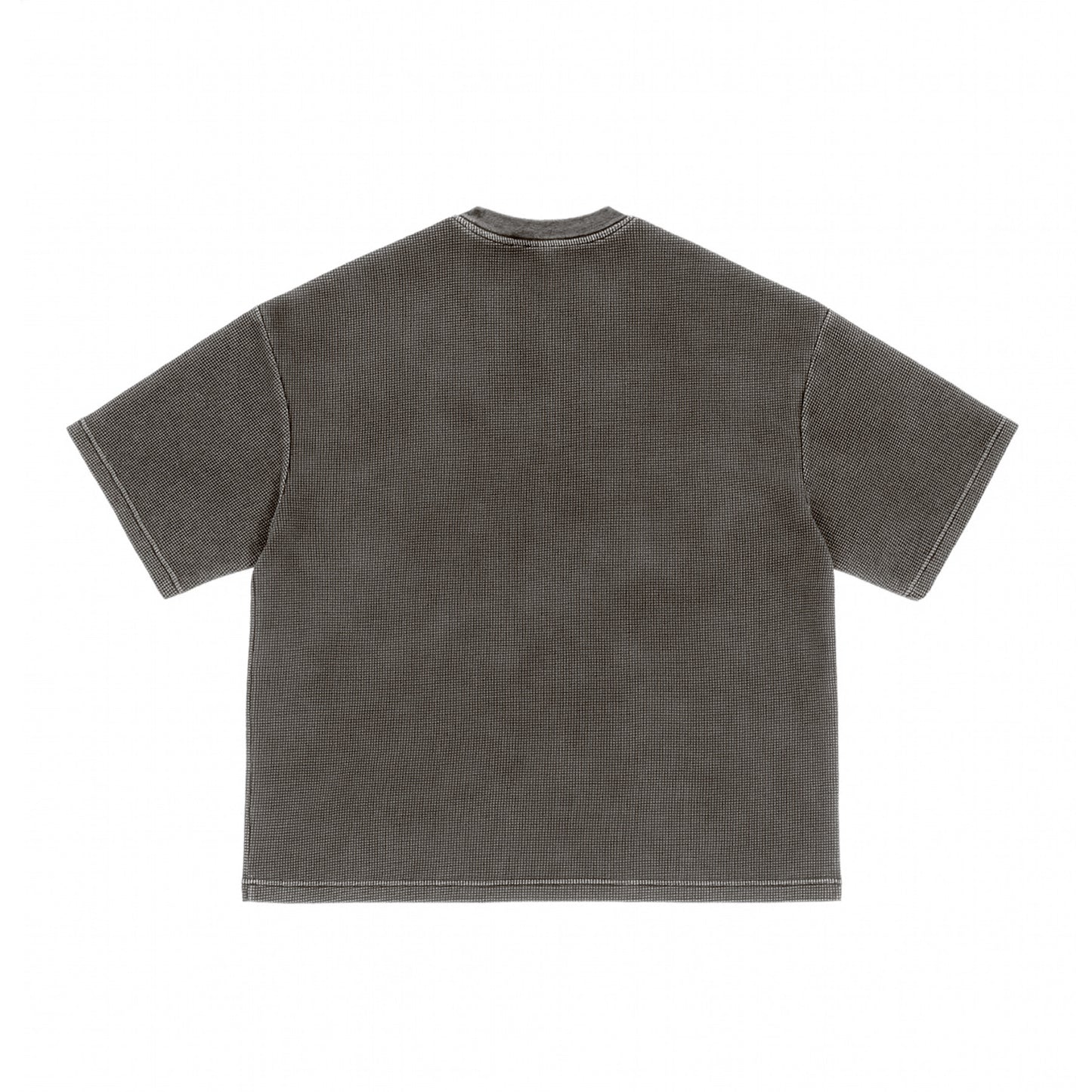 Boxy Waffle Tee / Sand Wash Gray - IKendoit.Shop