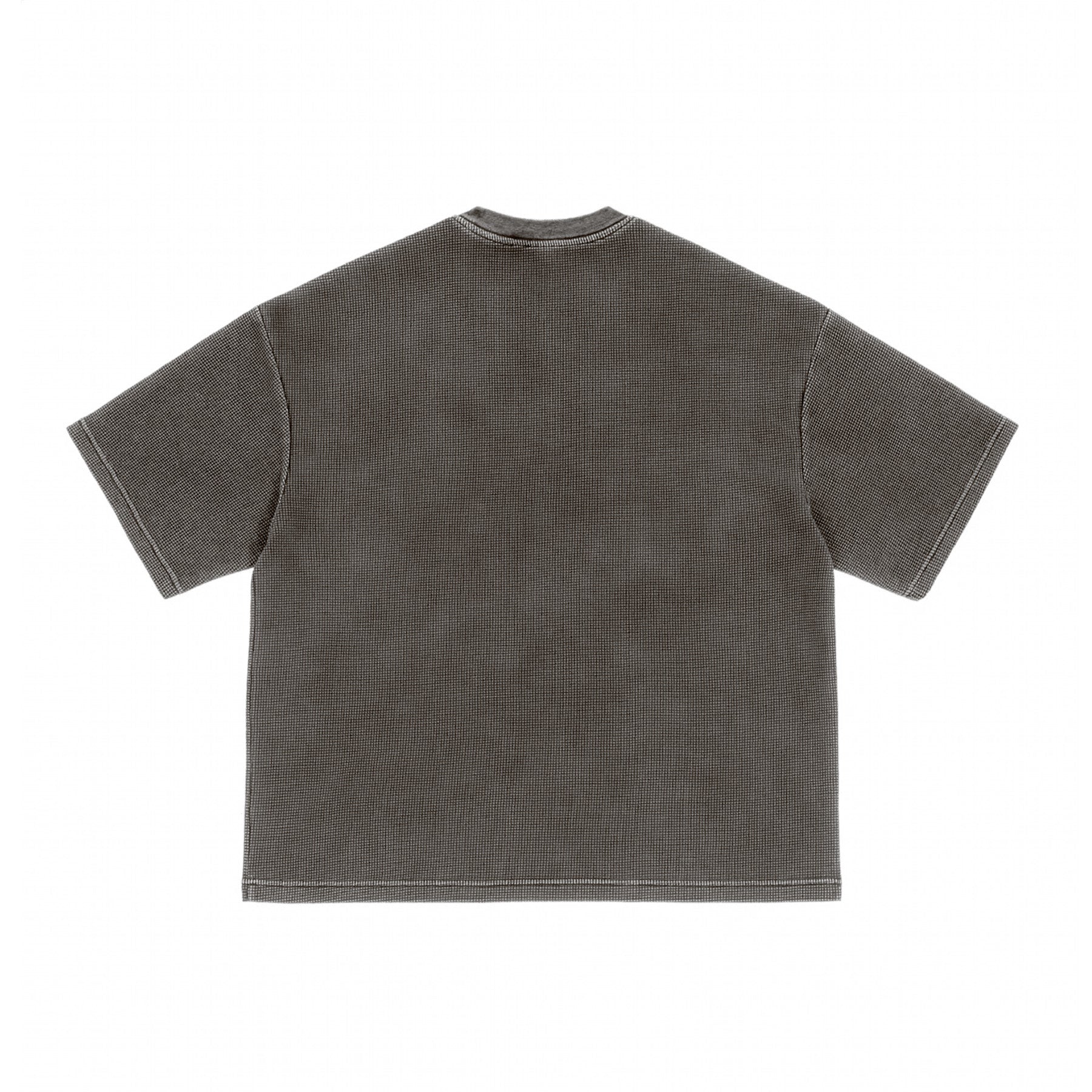 Boxy Waffle Tee / Sand Wash Gray - IKendoit.Shop