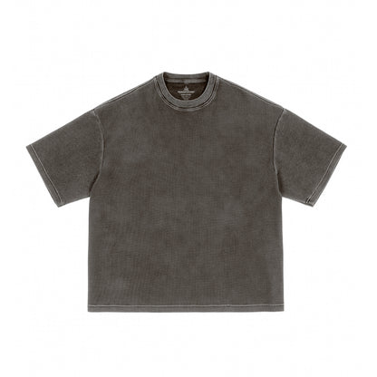 Boxy Waffle Tee / Sand Wash Gray - IKendoit.Shop