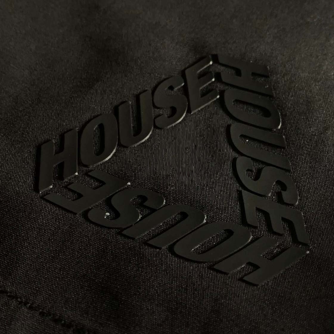 Tri-House [House] - Beach Shorts // Black - IKendoit.Shop